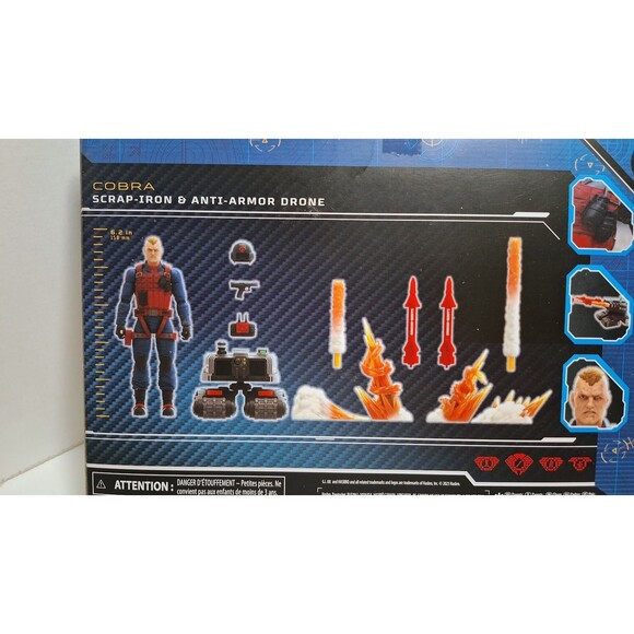 HASBRO GI JOE CLASSIFIED SERIES #74 SCRAP-IRON & ANTI-ARMOR DRONE NIB NEW IN BOX - Picture 3 of 6